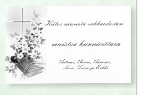 muistolauseita