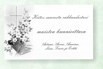 muistolauseita